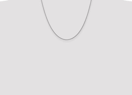 14K White Gold . Diamond-cut Spiga with Lobster Clasp Chain (Style PEN154-20)