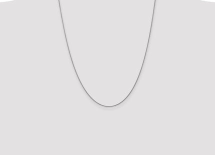 14K White Gold . Diamond-cut Spiga with Lobster Clasp Chain (Style PEN154-24)