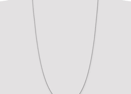 14K White Gold . Diamond-cut Spiga with Lobster Clasp Chain (Style PEN154-30)