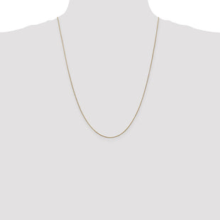 14K Diamond-cut Spiga with Lobster Clasp Chain (Style PEN156-24)