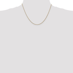 14K Diamond-cut Spiga with Lobster Clasp Chain (Style PEN157-18)