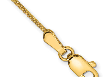 14K Diamond-cut Spiga with Lobster Clasp Bracelet, 6 x 1.05mm