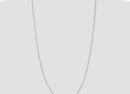 14K White Gold . Spiga with Spring Ring Clasp Chain (Style PEN158-30)