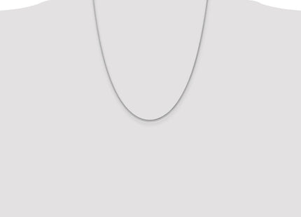 14K White Gold Spiga with Lobster Clasp Chain (Style PEN159L-22)