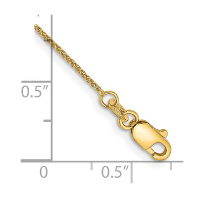 14K Spiga with Lobster Clasp Bracelet, 6 x 0.85mm