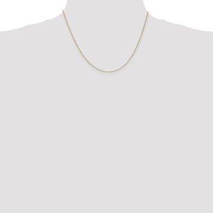 14K Singapore with Spring Ring Clasp Chain (Style PEN164-18)