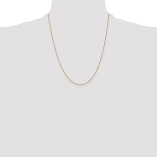 14K Singapore with Spring Ring Clasp Chain (Style PEN164-22)