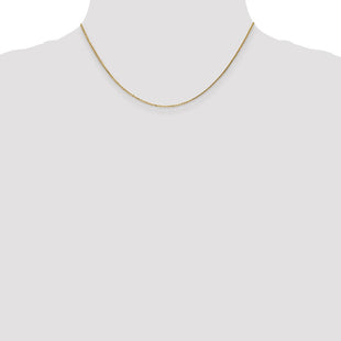 14K . Diamond-cut Cable with Lobster Clasp Chain (Style PEN17-16)
