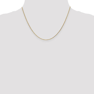 14K . Diamond-cut Cable with Lobster Clasp Chain (Style PEN17-18)