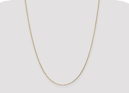 14K . Diamond-cut Cable with Lobster Clasp Chain (Style PEN17-24)