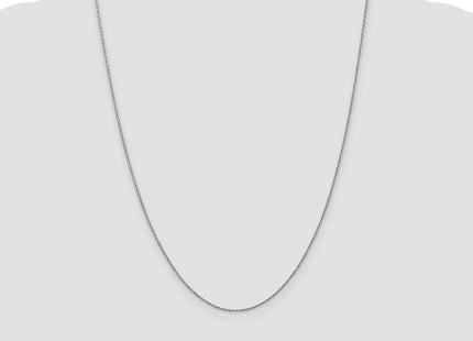 14K white gold rope link chain