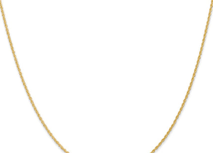 14K gold rope link chain, alternate view