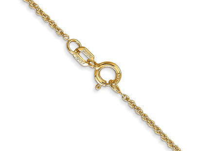 14K gold rope link chain, another view
