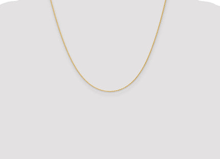 14K gold rope link chain, further view