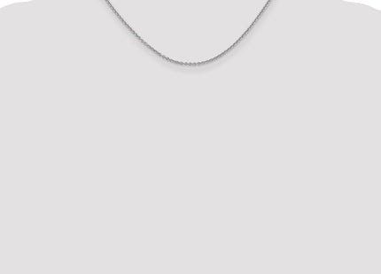 14K White Gold Forzantine Cable with Lobster Clasp Chain (Style PEN188-16)
