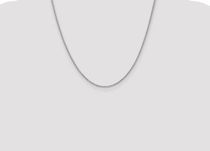 14K White Gold Forzantine Cable with Lobster Clasp Chain (Style PEN188-20)