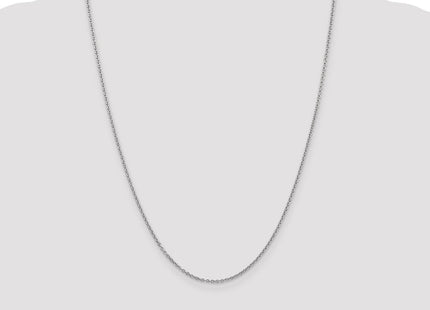 14K White Gold Forzantine Cable with Lobster Clasp Chain (Style PEN188-24)