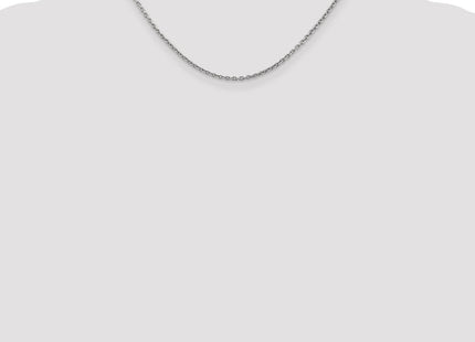 14K White Gold Forzantine Cable with Lobster Clasp Chain (Style PEN189-16)