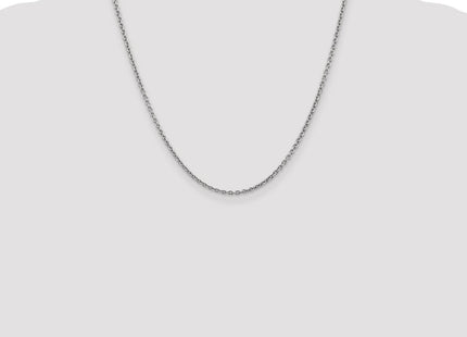 14K White Gold Forzantine Cable with Lobster Clasp Chain (Style PEN189-20)