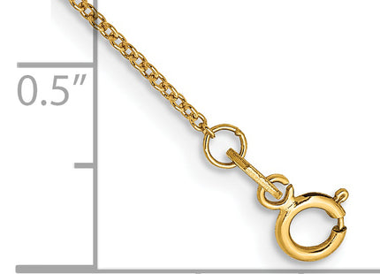 14K . with Spring Ring Clasp Chain