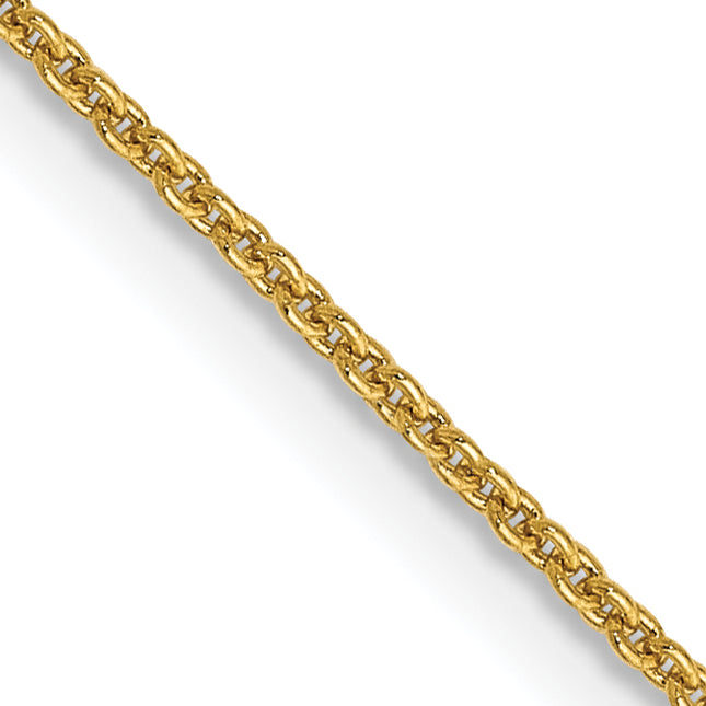 14K Cable with Lobster Clasp Chain, 16 x 0.9mm