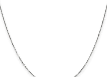 14K white gold chain, alternate view