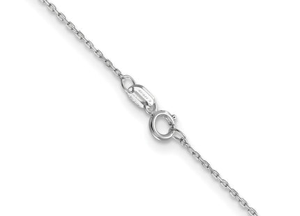 14K white gold chain, another view