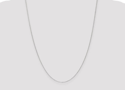 14K white gold chain, further view