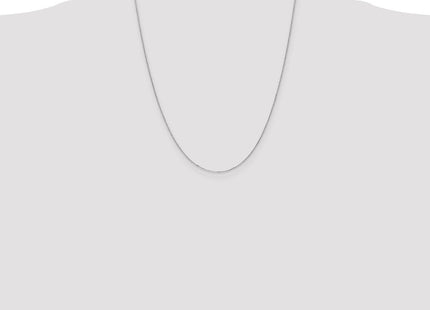 14K White Gold Diamond-cut Cable with Lobster Clasp Chain (Style PEN192L-22)