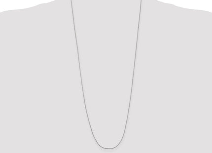 14K White Gold Diamond-cut Cable with Lobster Clasp Chain (Style PEN192L-30)