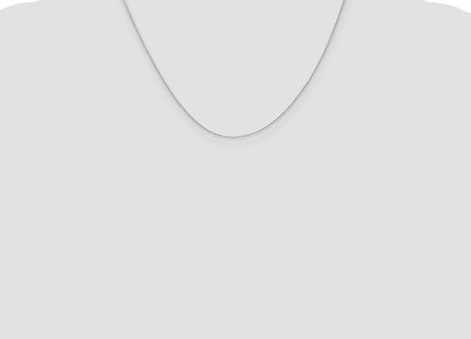 14K White Gold Diamond-cut Round Open Link Cable with Lobster Clasp Chain (Style PEN195-18)