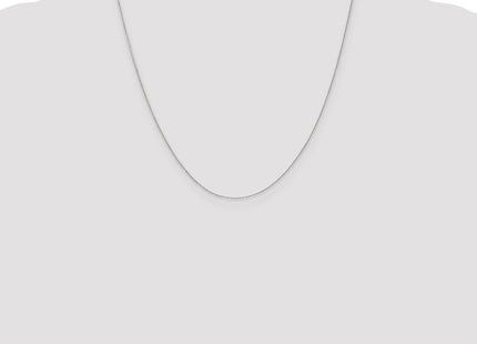 14K White Gold Diamond-cut Round Open Link Cable with Lobster Clasp Chain (Style PEN195-20)