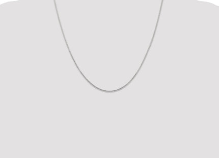14K White Gold Diamond-cut Round Open Link Cable with Lobster Clasp Chain (Style PEN196-20)