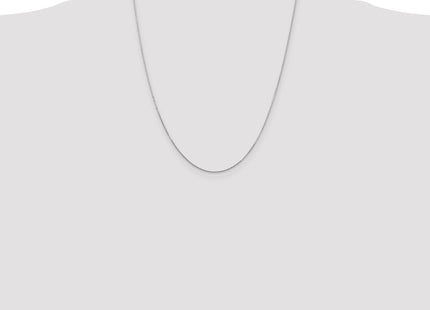 14K White Gold Diamond-cut Round Open Link Cable with Lobster Clasp Chain (Style PEN196-22)