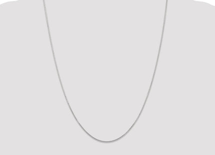 14K White Gold Diamond-cut Round Open Link Cable with Lobster Clasp Chain (Style PEN196-24)