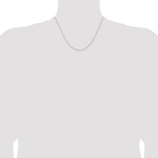 14K Box with Lobster Clasp Chain (Style PEN1L-18)