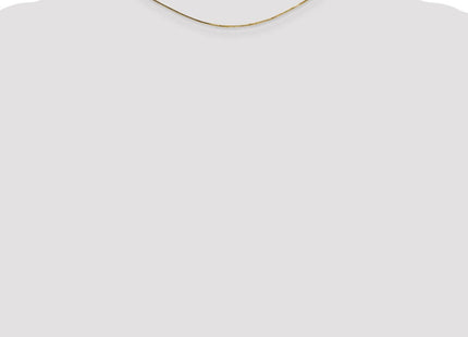 14K gold box link anklet