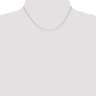14K Diamond-cut Round Open Link Cable with Lobster Clasp Chain (Style PEN201-16)