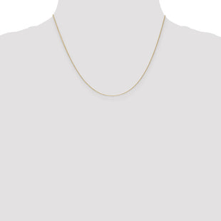 14K Diamond-cut Round Open Link Cable with Lobster Clasp Chain (Style PEN201-18)