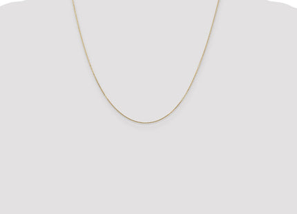 14K Diamond-cut Round Open Link Cable with Lobster Clasp Chain (Style PEN202-20)