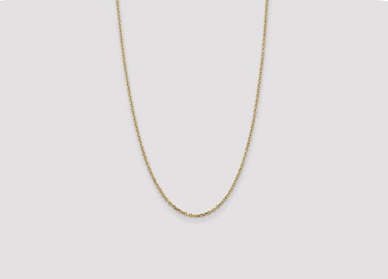 14K Diamond-cut Round Open Link Cable with Lobster Clasp Chain (Style PEN205-26)