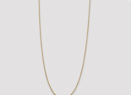14K Diamond-cut Round Open Link Cable with Lobster Clasp Chain (Style PEN205-30)