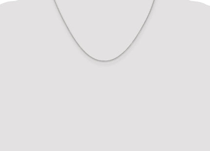 14K White Gold Cable with Lobster Clasp Chain (Style PEN207-18)