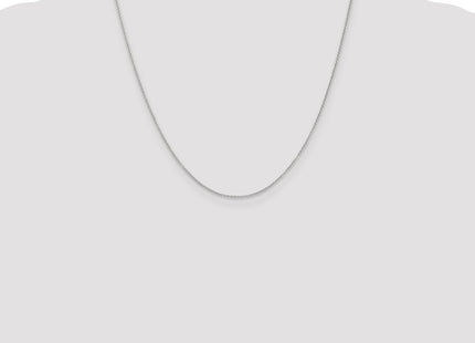 14K White Gold Cable with Lobster Clasp Chain (Style PEN207-20)