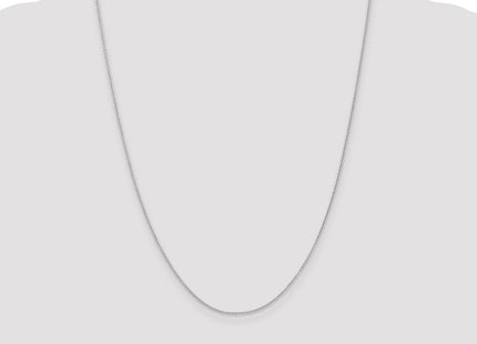 14K White Gold Cable with Lobster Clasp Chain (Style PEN207-24)