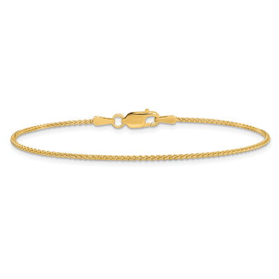 14K Spiga with Lobster Clasp Bracelet, 6 x 1.25mm