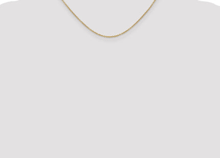 14K Round Open Wide Link Cable with Lobster Clasp Chain
