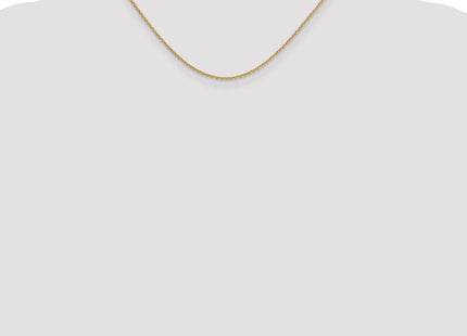 14K Round Open Link Cable with Lobster Clasp Chain (Style PEN215-16)