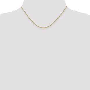 14K Round Open Link Cable with Lobster Clasp Chain (Style PEN215-16)