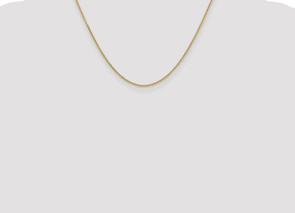14K Round Open Link Cable with Lobster Clasp Chain (Style PEN215-18)